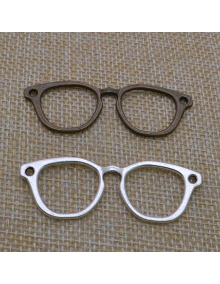 Connettori occhiali in lega di metallo 18.5x55 mm 2pz Gioie d'Oriente