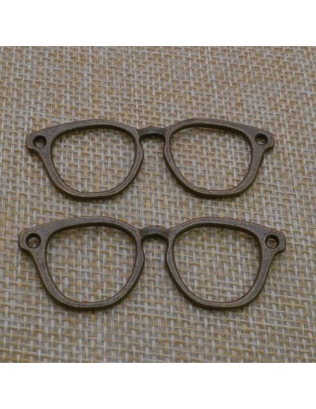 Connettore occhiali in lega di metallo variante bronzo 18.5x55 mm Gioie d'Oriente