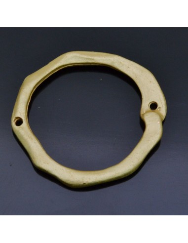 Ciondolo Zama tondo forato Oro 31x31 mm 2Pz.