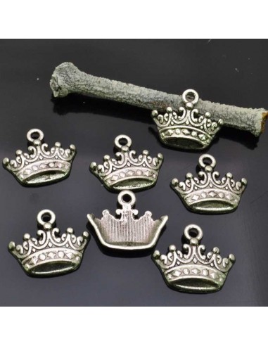 Ciondoli a forma di corona 15x18mm 8pz | GDO