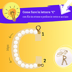 come fare ciondolo lettera C
